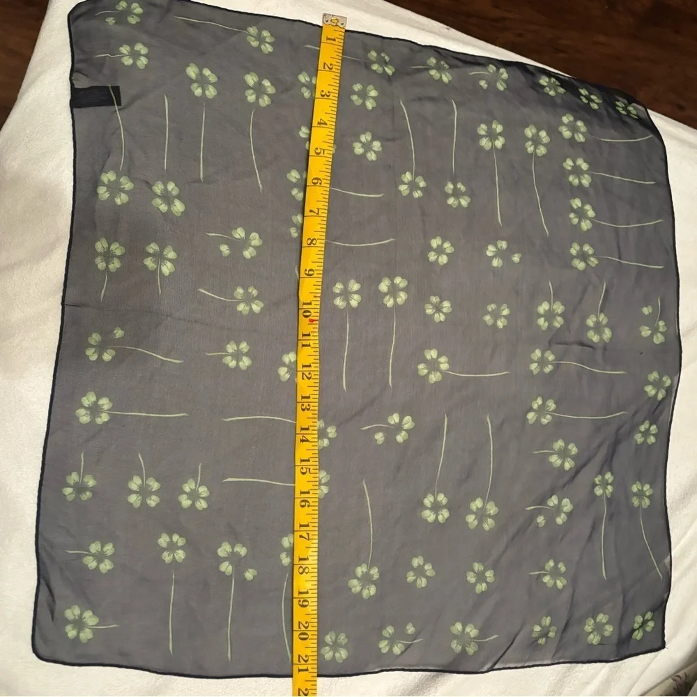 Beautiful silk Echo scarf shamrocks